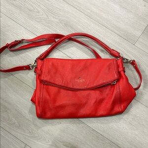 Kate Spade Red Leather Shoulder Bag